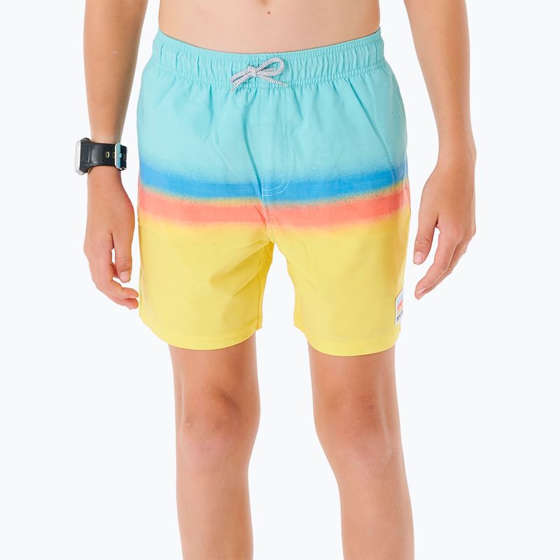 Rip Curl Surf Revival Volley children's shorts 46 blue/yellow 027BBO 4