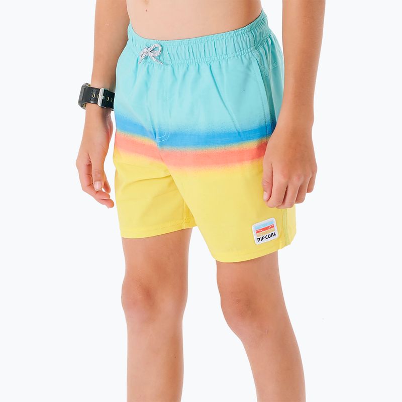 Rip Curl Surf Revival Volley children's shorts 46 blue/yellow 027BBO 5