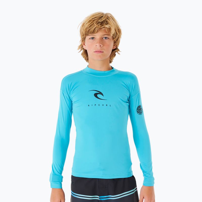 Rip Curl Corps Rash Vest 70 children's swim shirt blue 11MBRV