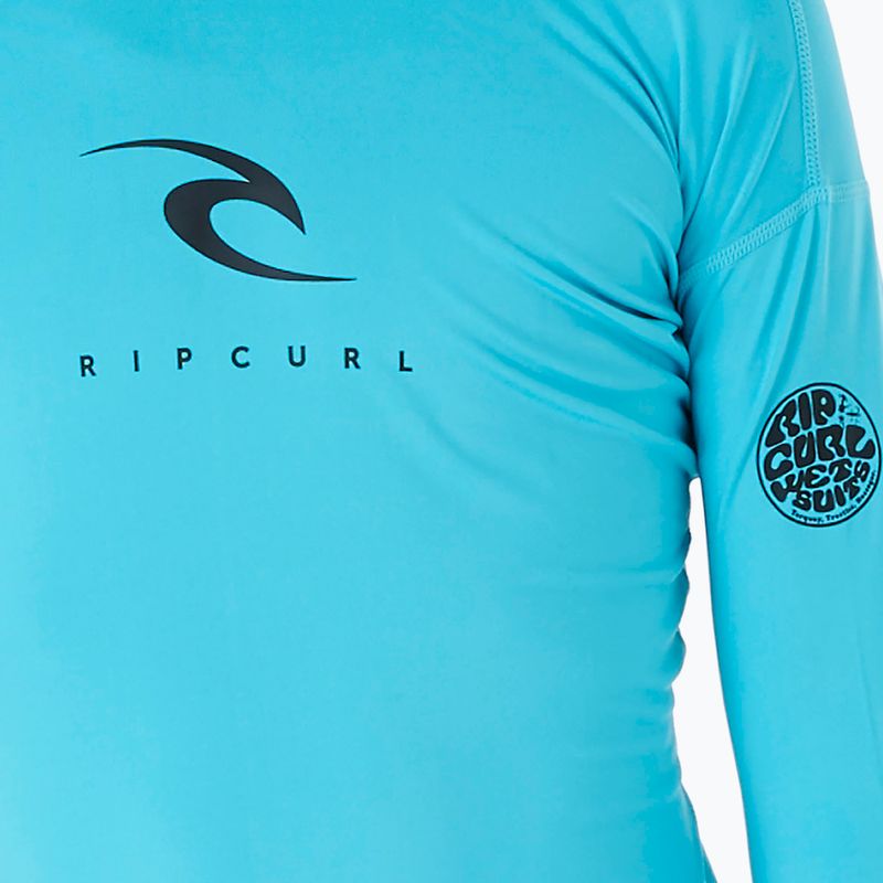 Rip Curl Corps Rash Vest 70 children's swim shirt blue 11MBRV 3