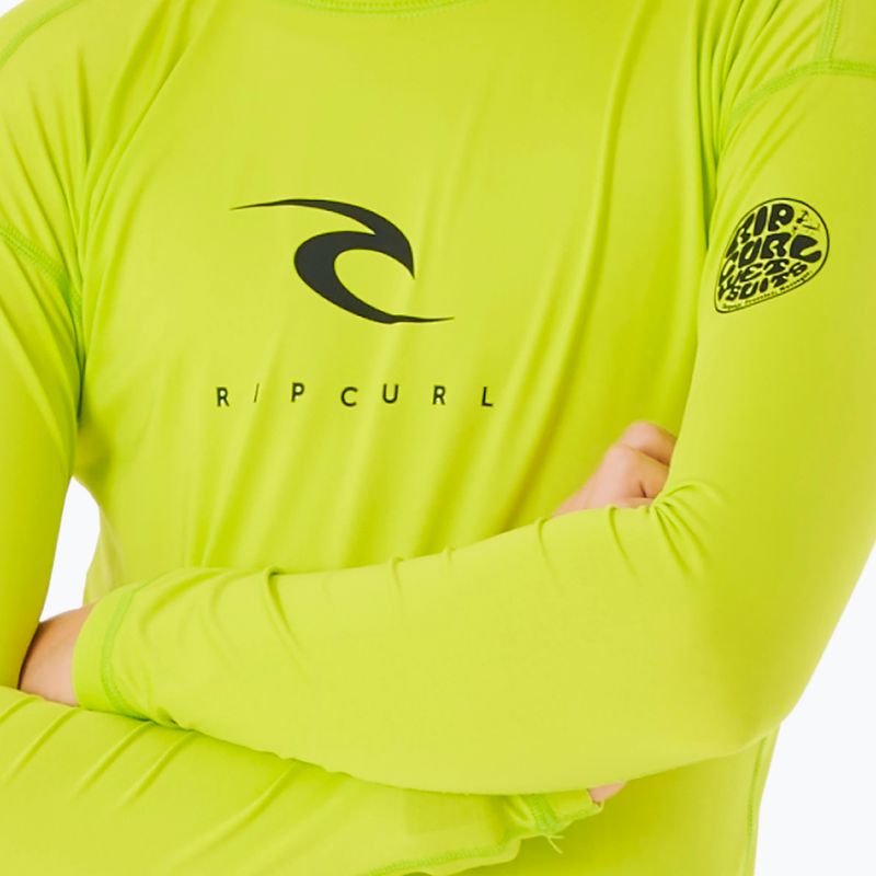 Rip Curl Corps Rash Vest children's swim shirt 4078 green 11MBRV 3