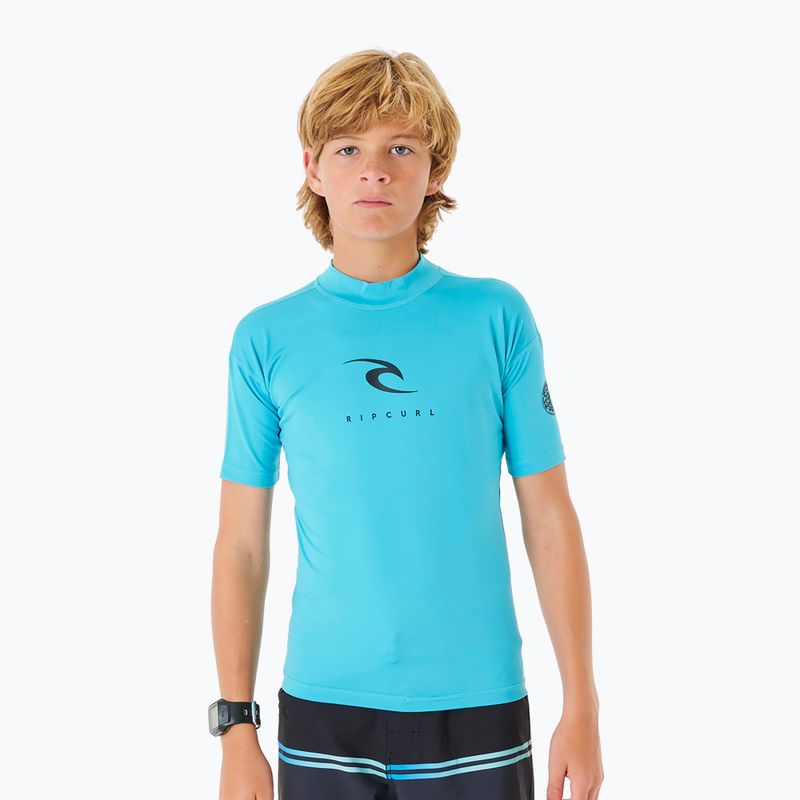 Rip Curl Corps Rash Vest 70 children's swim shirt blue 11NBRV
