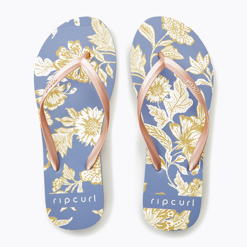 Rip Curl Oceans Together 70 blue women's flip flops 15RWOT 11