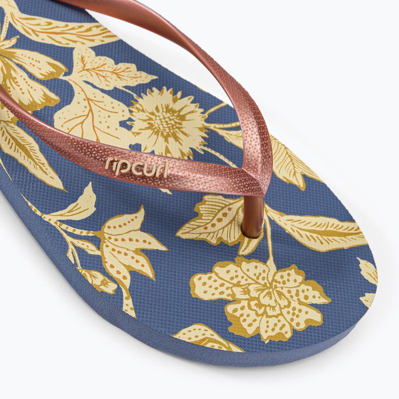 Rip Curl Oceans Together 70 blue women's flip flops 15RWOT 7