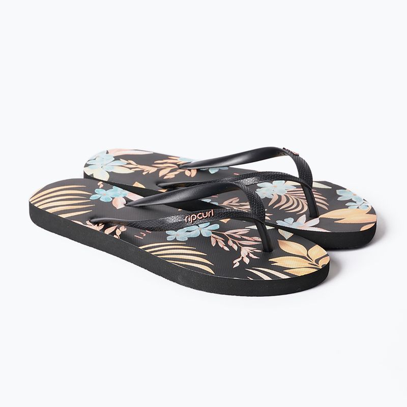 Women's Rip Curl Sun Dance 90 flip flops black 15TWOT 9