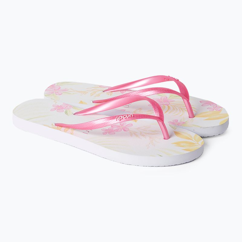 Women's Rip Curl Sun Dance 1000 flip flops white 15TWOT 9