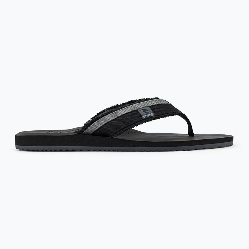 Men's Rip Curl Reactor Open Toe 90 flip flops black 19VMOT 2