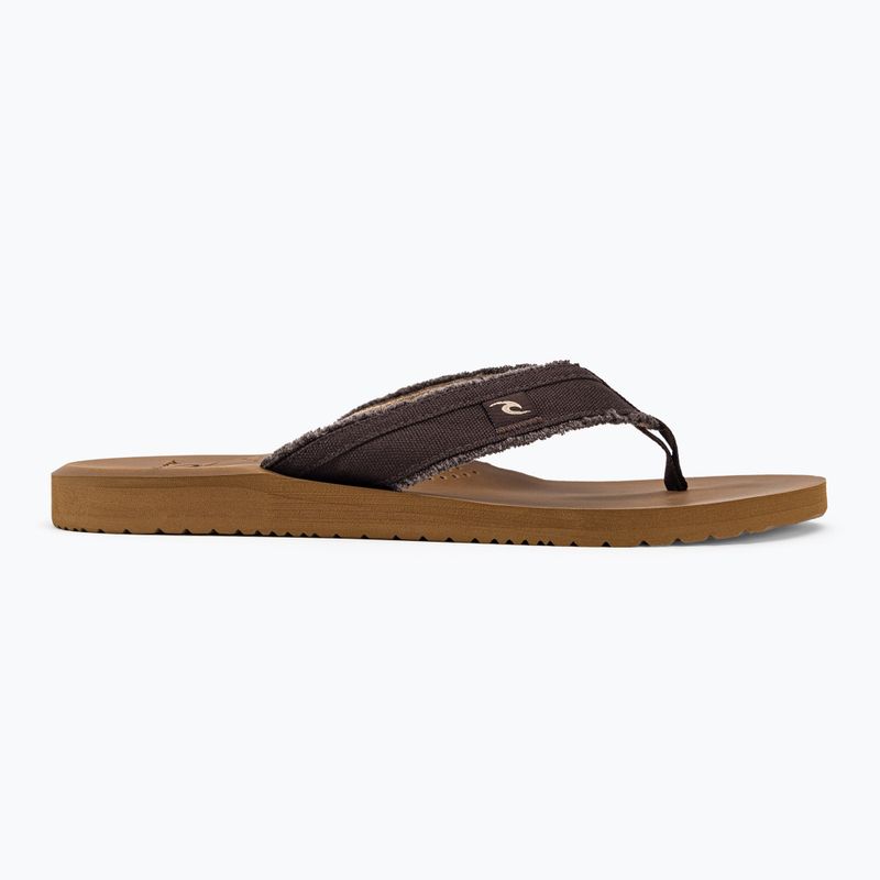 Men's Rip Curl Reactor Open Toe flip flops 1153 brown 19VMOT 2