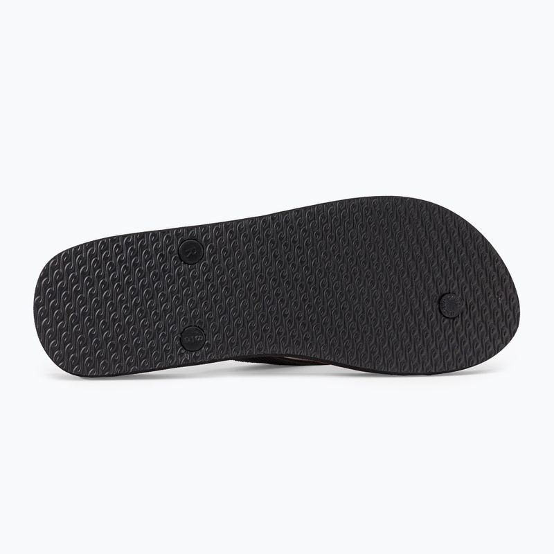 Men's Rip Curl Breaker Open Toe flip flops 1163 black and orange 19XMOT 5