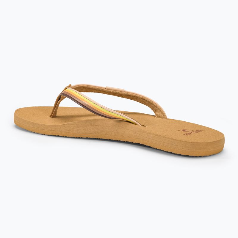 Rip Curl Freedom gold women's flip flops 3