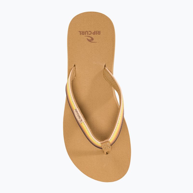 Rip Curl Freedom gold women's flip flops 5