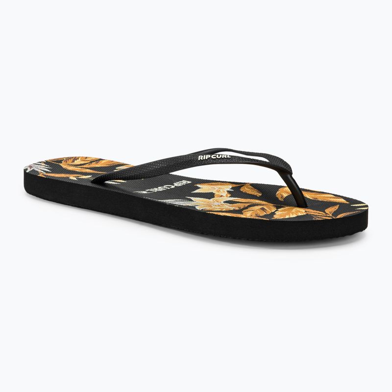 Women's Rip Curl La Isla Bloom Open Toe flip flops black