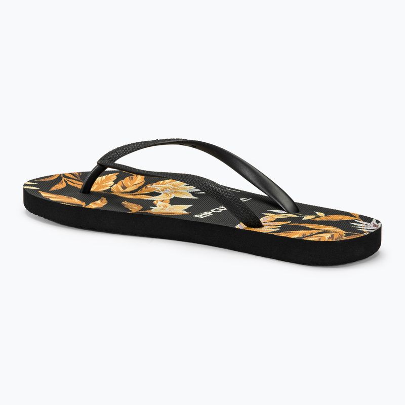 Women's Rip Curl La Isla Bloom Open Toe flip flops black 3