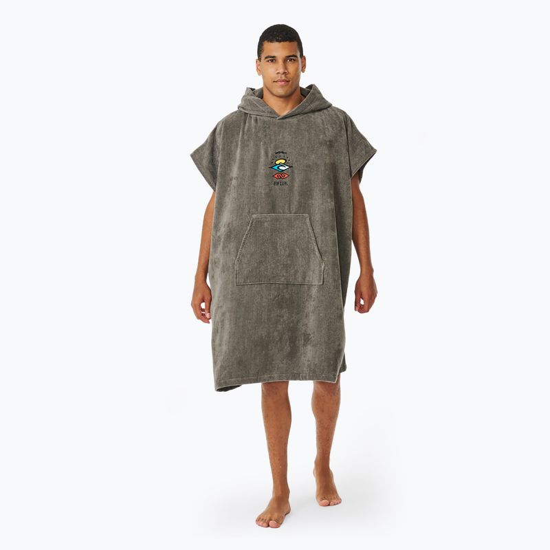 Men's Rip Curl Logo Hooded grey poncho