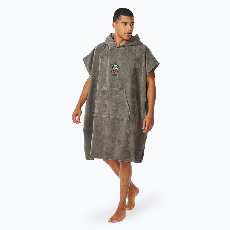 Men's Rip Curl Logo Hooded grey poncho 2