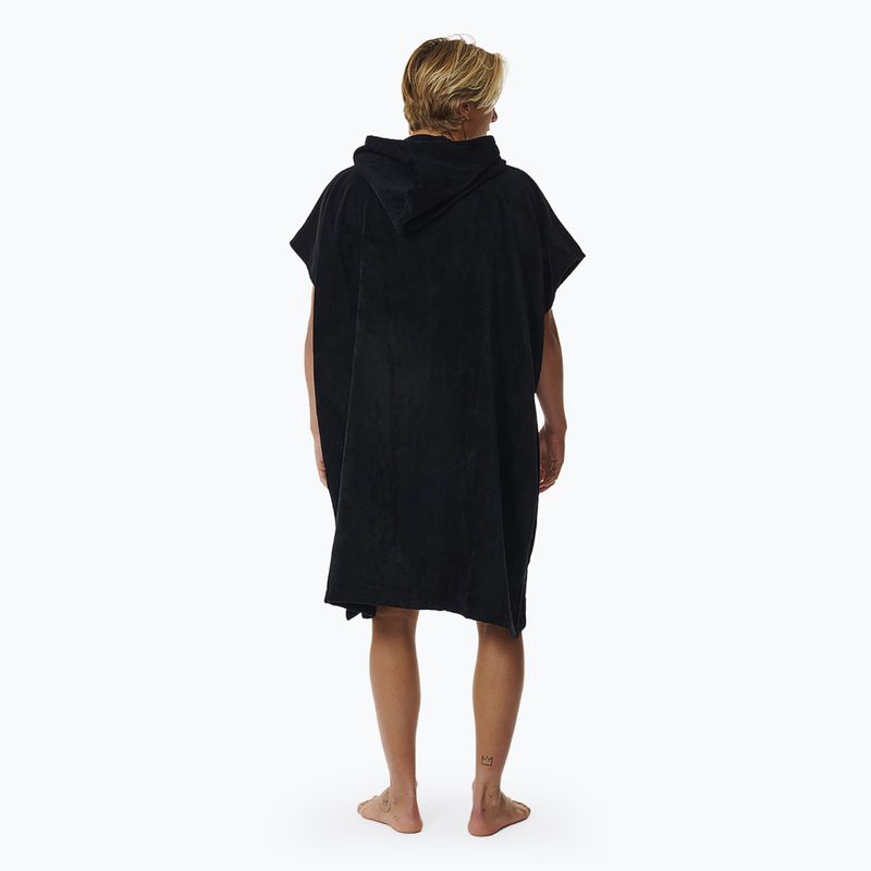 Men's Rip Curl Logo Hooded poncho black 3
