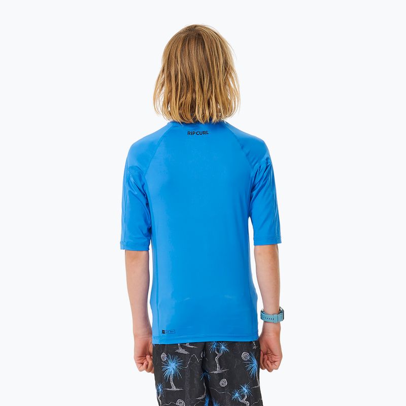 Rip Curl Lycra Brand Wave UPF blue gum children's swim shirt 3