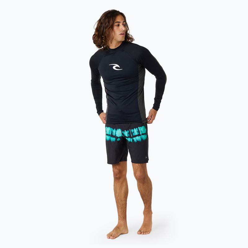 Men's Rip Curl Waves Upf Perf L/S swimming longsleeve black 2