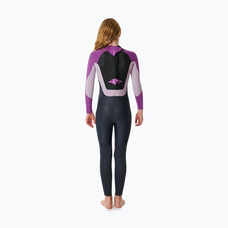 Children's wetsuit Rip Curl Omega 5/3mm Back Zip GB Jr purple 2