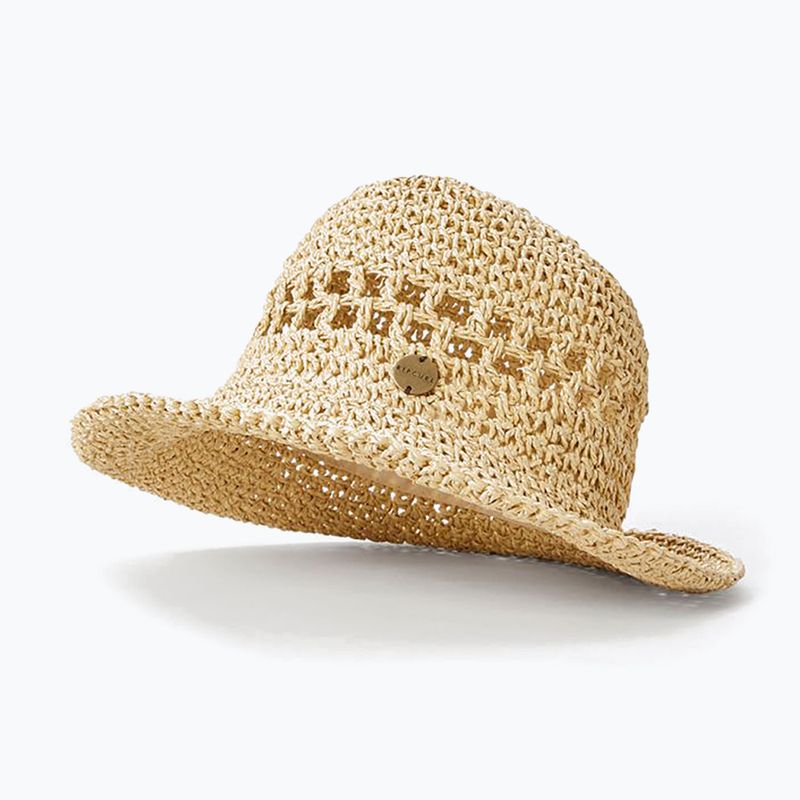 Women's Rip Curl Essentials Crochet Bucket hat natural 2