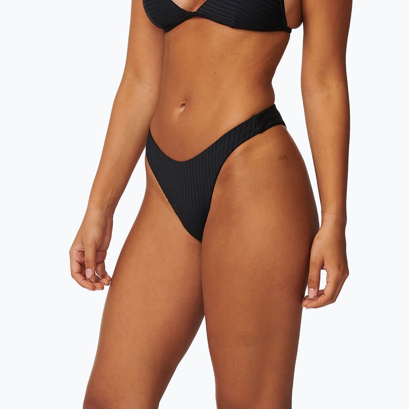 Rip Curl Premium Surf Hi Leg Skimpy swimsuit bottom black 6