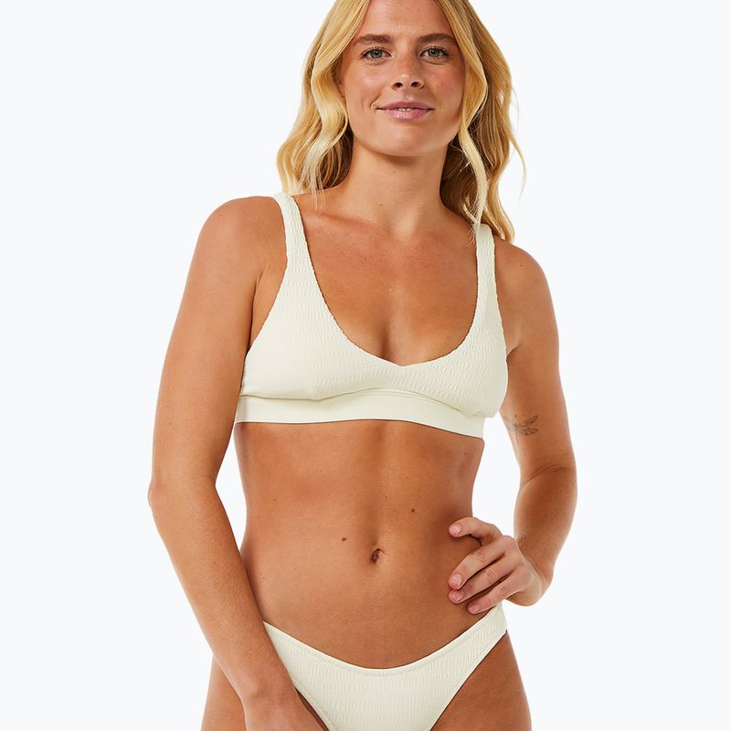 Rip Curl Dreams Adjustable Halter Swimsuit Top Off White