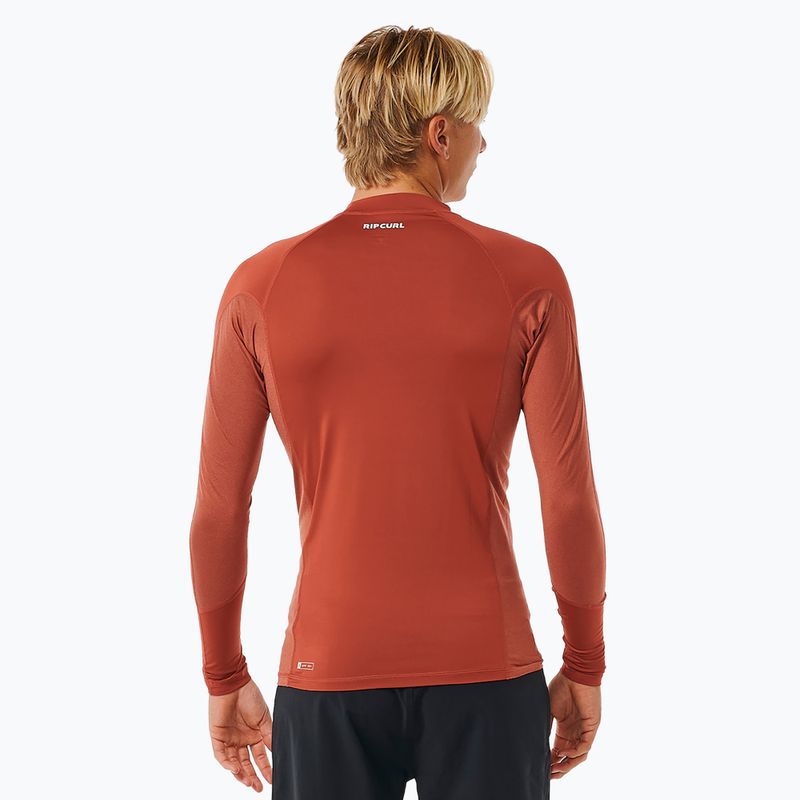 Men's Rip Curl Waves Upf Perf L/S swimming longsleeve red 4