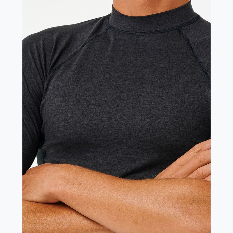 Men's Rip Curl Dawn Patrol UPF Performance swim shirt black marle 5