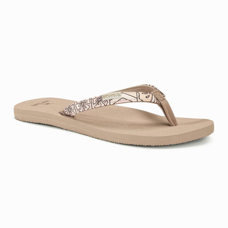 Women's Rip Curl Freedom Bloom Open Toe flip flops bright peach