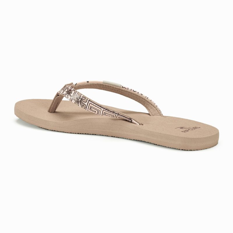 Women's Rip Curl Freedom Bloom Open Toe flip flops bright peach 3