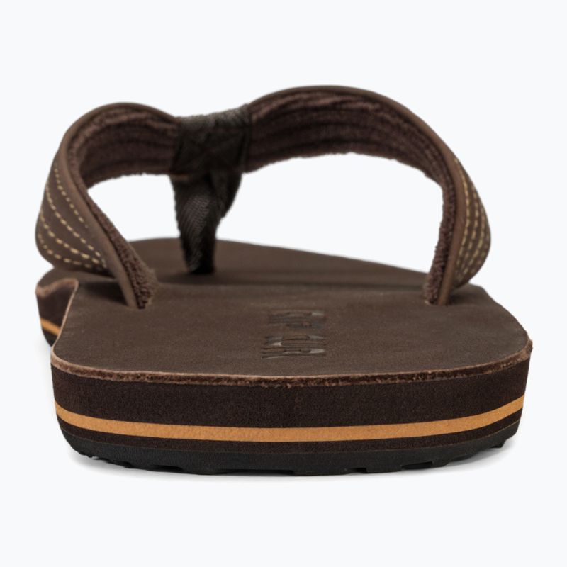 Men's Rip Curl Revival Leather Open Toe flip flops brown 6