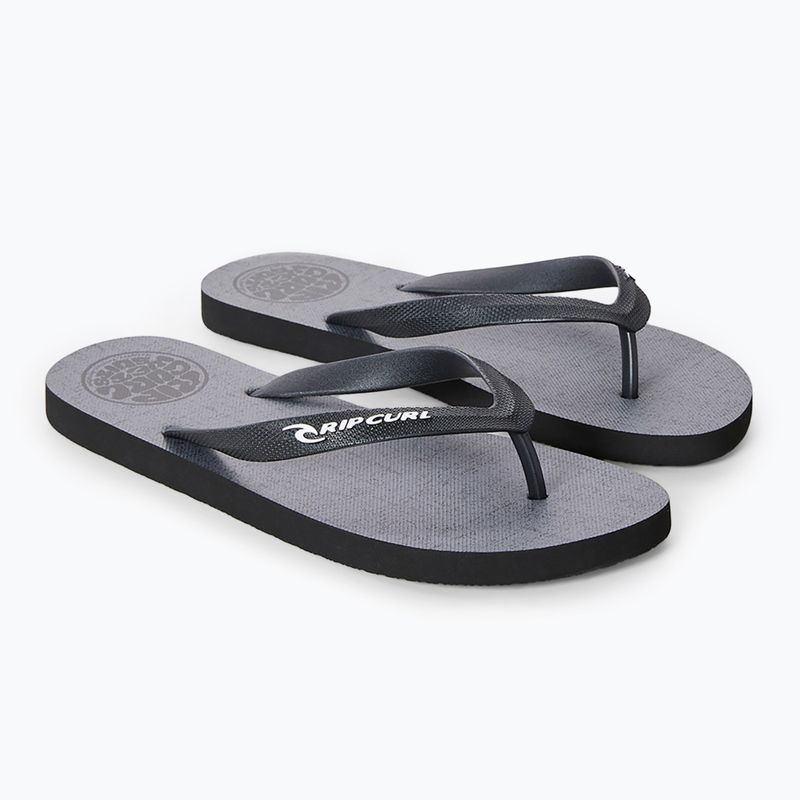 Men's Rip Curl Icons of Surf Bloom Open Toe flip flops grey 8