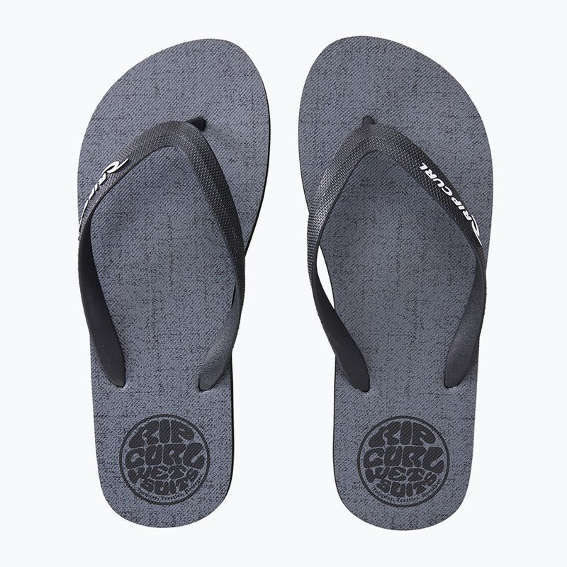 Men's Rip Curl Icons of Surf Bloom Open Toe flip flops grey 11