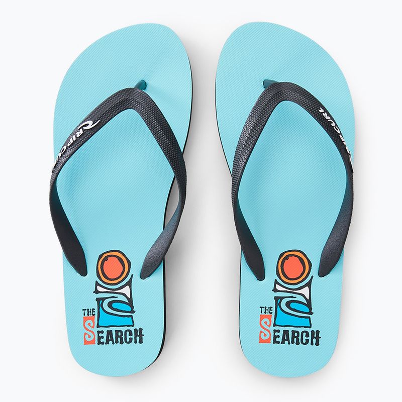 Men's Rip Curl Foamies Bloom Open Toe flip flops light blue 11