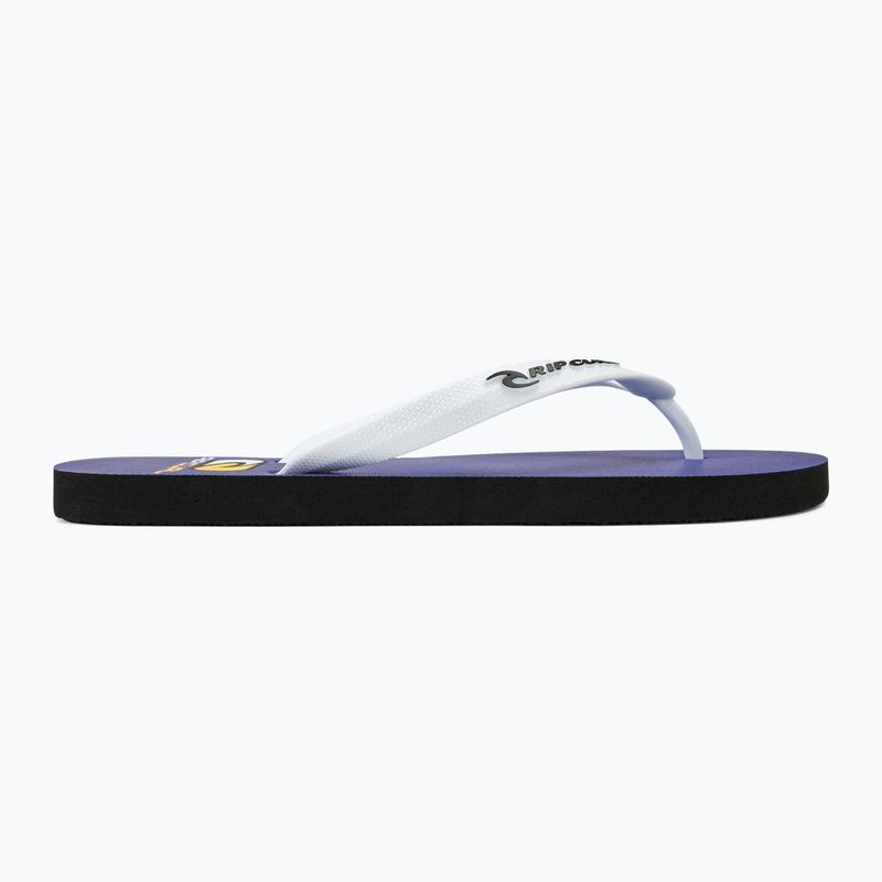 Men's Rip Curl Foamies Bloom Open Toe flip flops deep blue 2