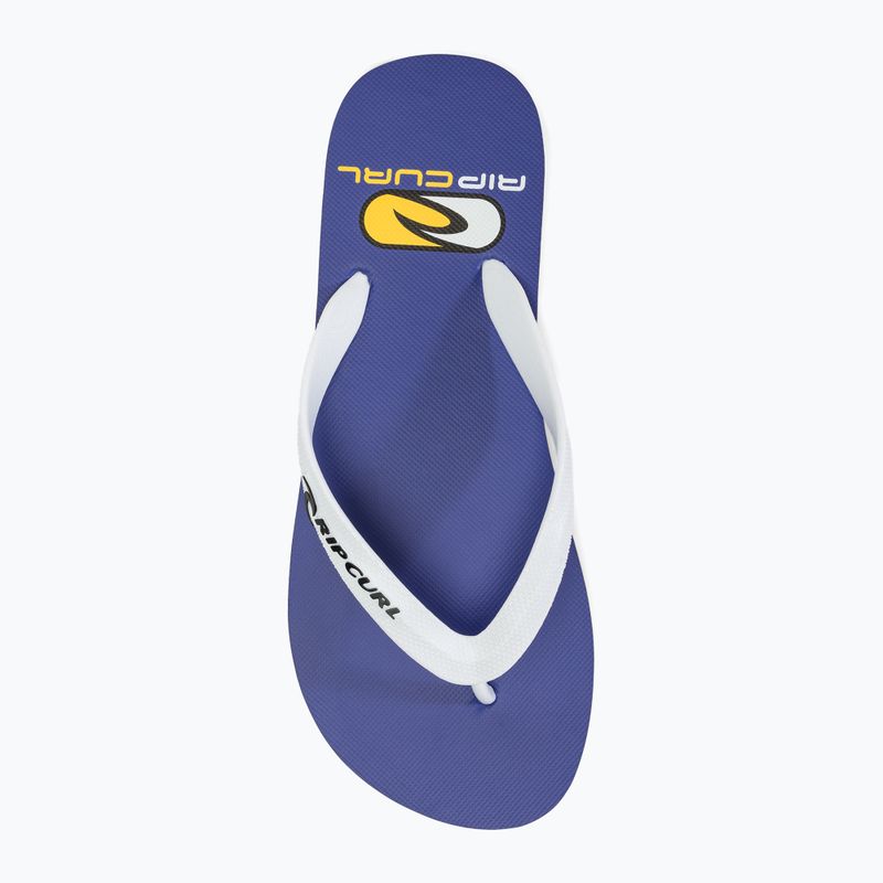 Men's Rip Curl Foamies Bloom Open Toe flip flops deep blue 5