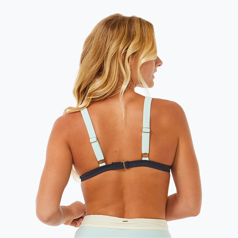 Rip Curl Block Party Spliced Fixed Tri navy swimsuit top 4