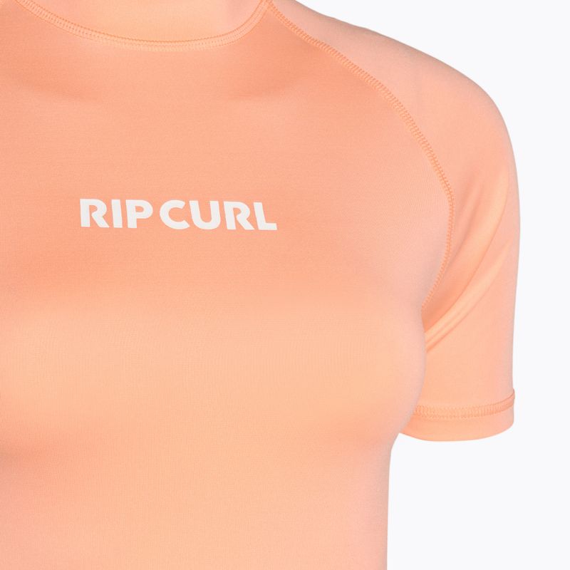 Women's Rip Curl Classic Surf Upf Rashguard SS bright peach swim shirt 3