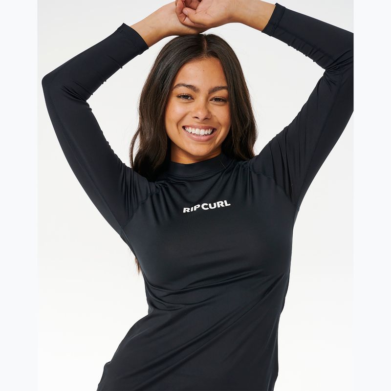 Women's Rip Curl Classic Surf UPF Swim Longsleeve Rashguard black 5