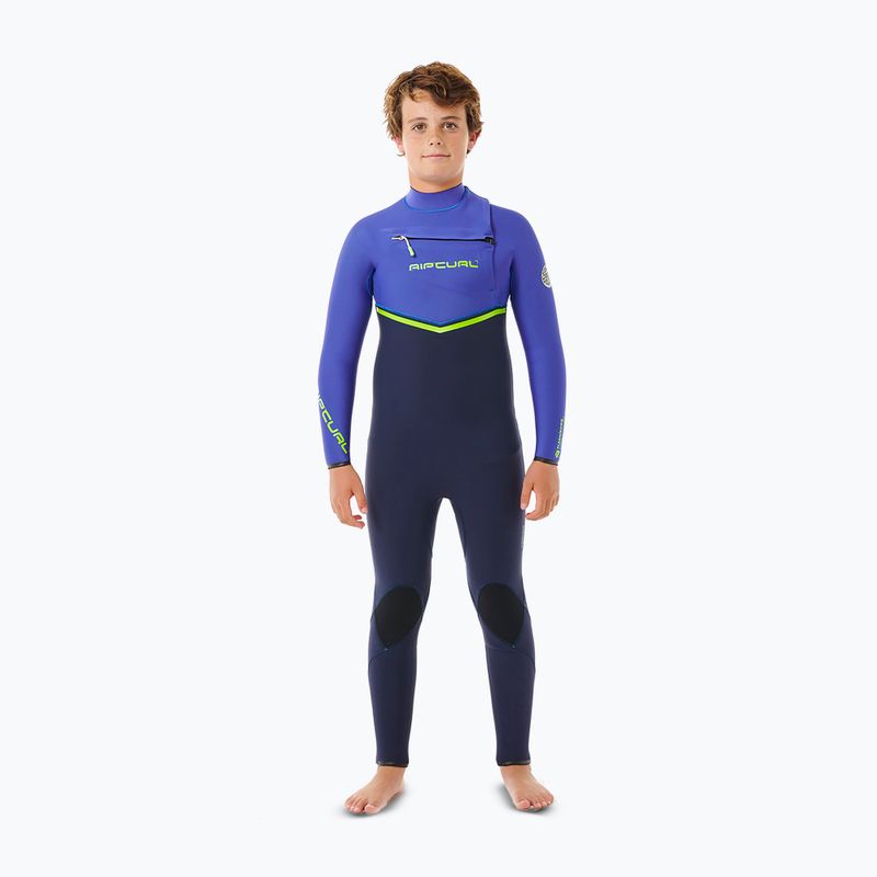 Rip Curl Flashbomb 3/2 mm Chest Zip wild berry children's swimming foam