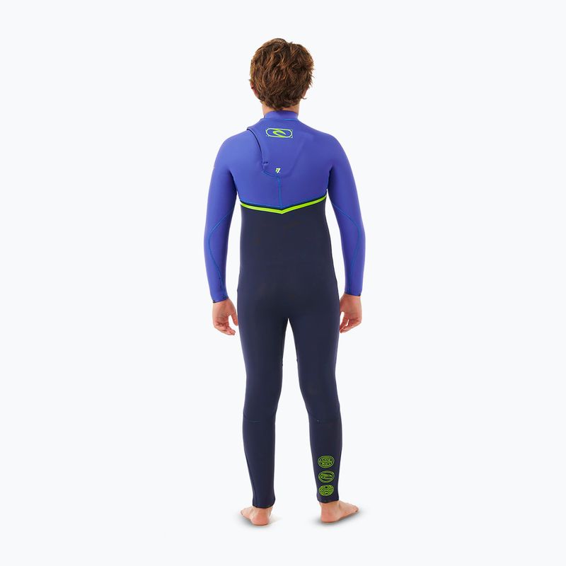 Rip Curl Flashbomb 3/2 mm Chest Zip wild berry children's swimming foam 2