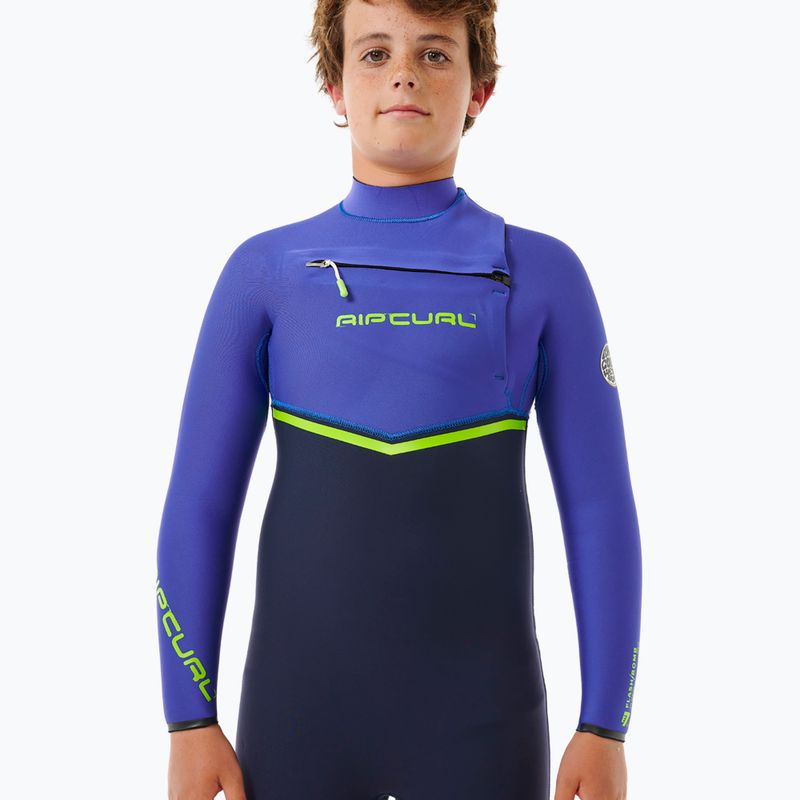 Rip Curl Flashbomb 3/2 mm Chest Zip wild berry children's swimming foam 4