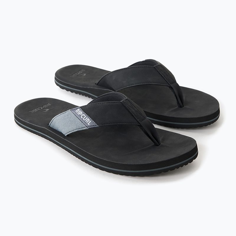 Men's flip-flops Rip Curl Oxford Bloom black/grey 2