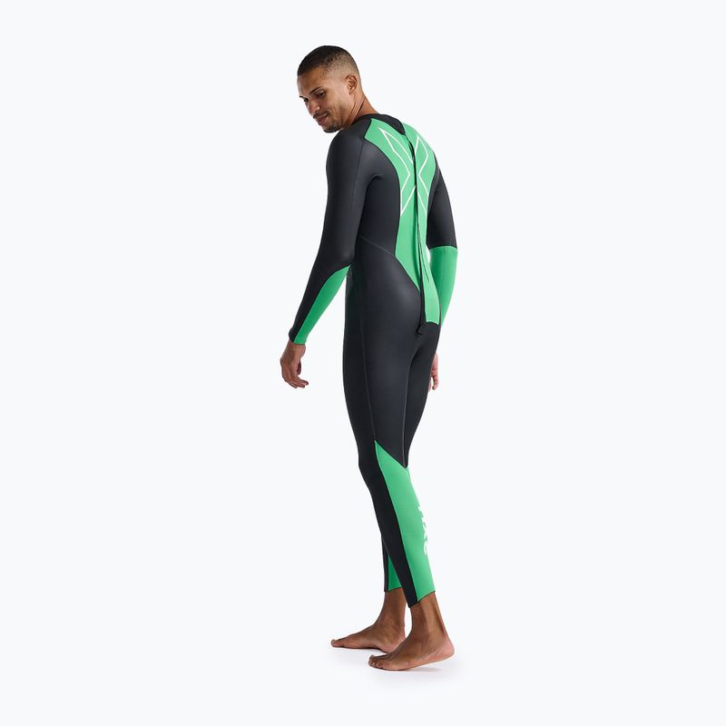 Men's triathlon foam 2XU Propel Openwater black/bright green 4