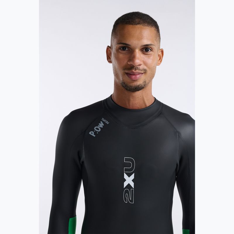 Men's triathlon foam 2XU Propel Openwater black/bright green 5