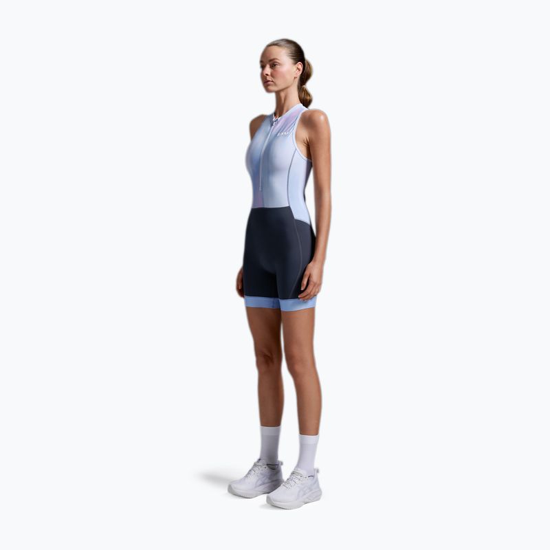 Women's triathlon suit 2XU Core hydrangea/india ink 4