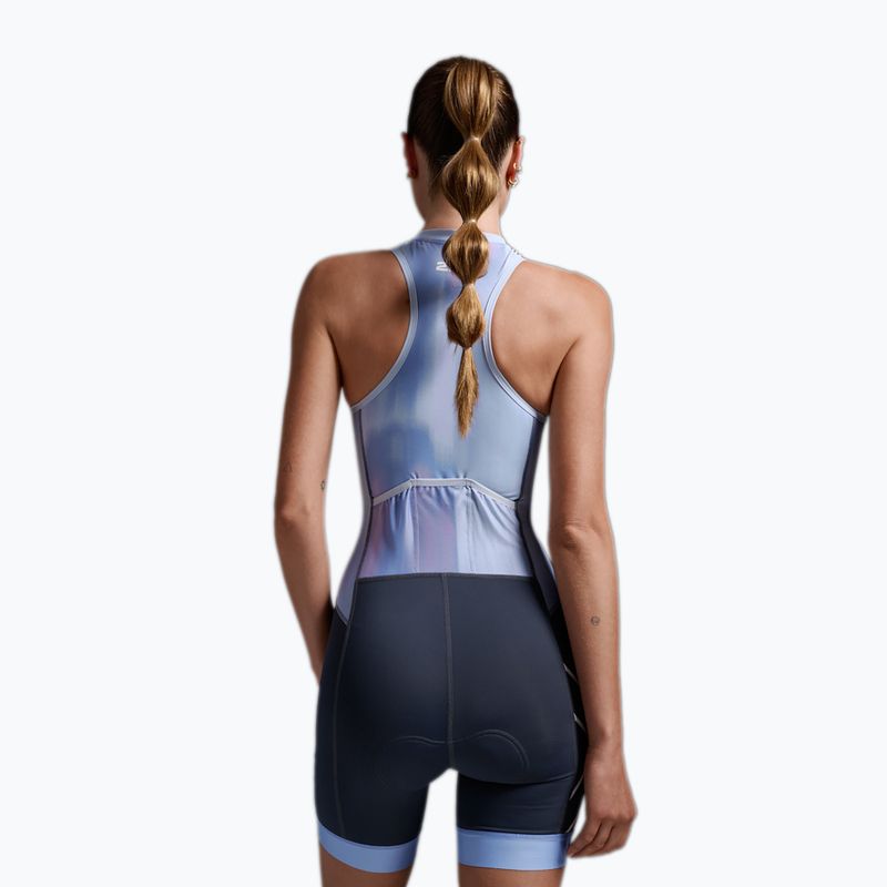Women's triathlon suit 2XU Core hydrangea/india ink 6