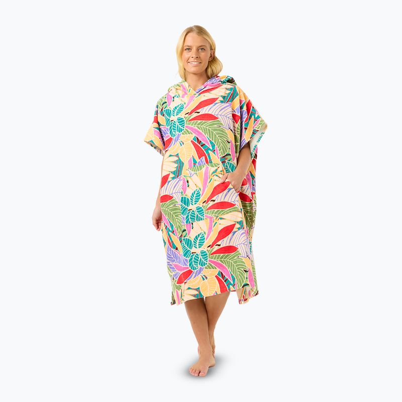 Women's Rip Curl Mixed Hooded poncho dark chocolate