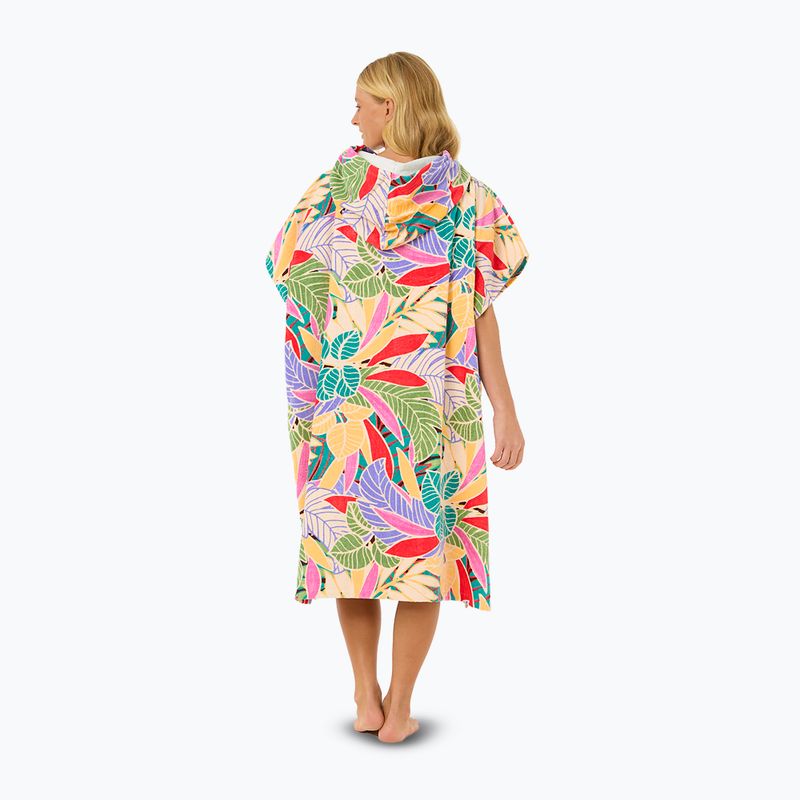 Women's Rip Curl Mixed Hooded poncho dark chocolate 2