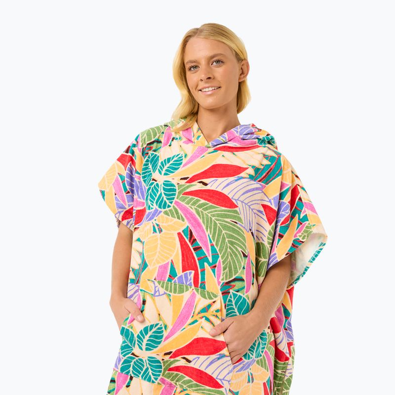 Women's Rip Curl Mixed Hooded poncho dark chocolate 3